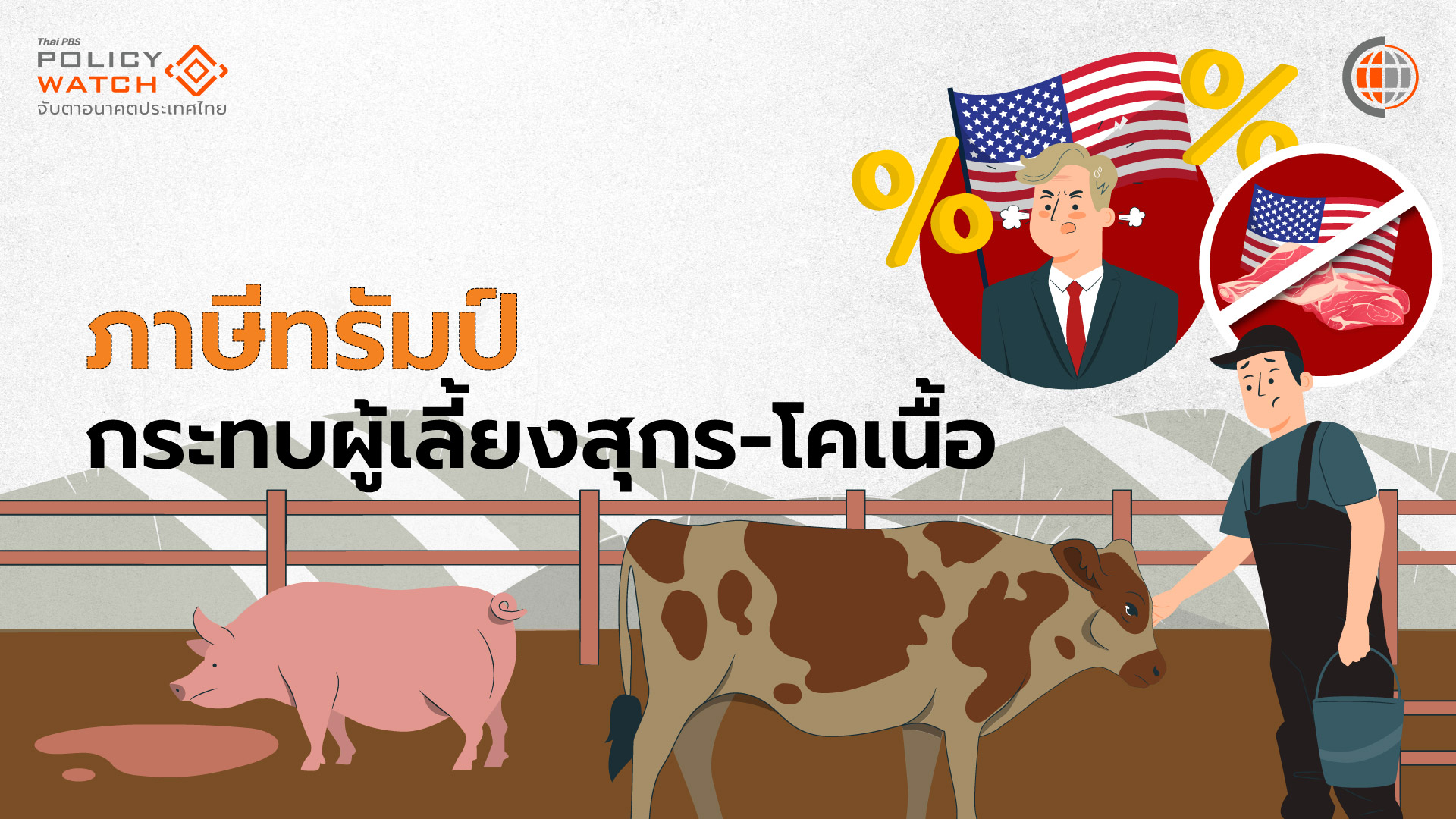 ค้านนำเข้า”สุกร-โคเนื้อ“แลกภาษีทรัมป์ กระทบเกษตรกรนับล้าน